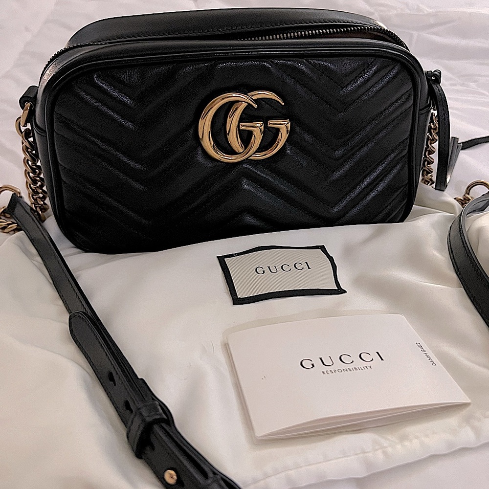 Gucci GG Marmont matelasse camera bag small crossbody